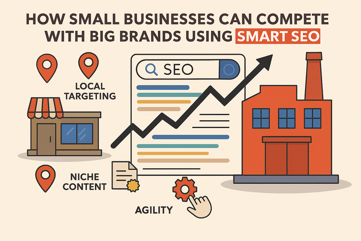 How Small Businesses Can Compete with Big Brands Using Smart SEO
